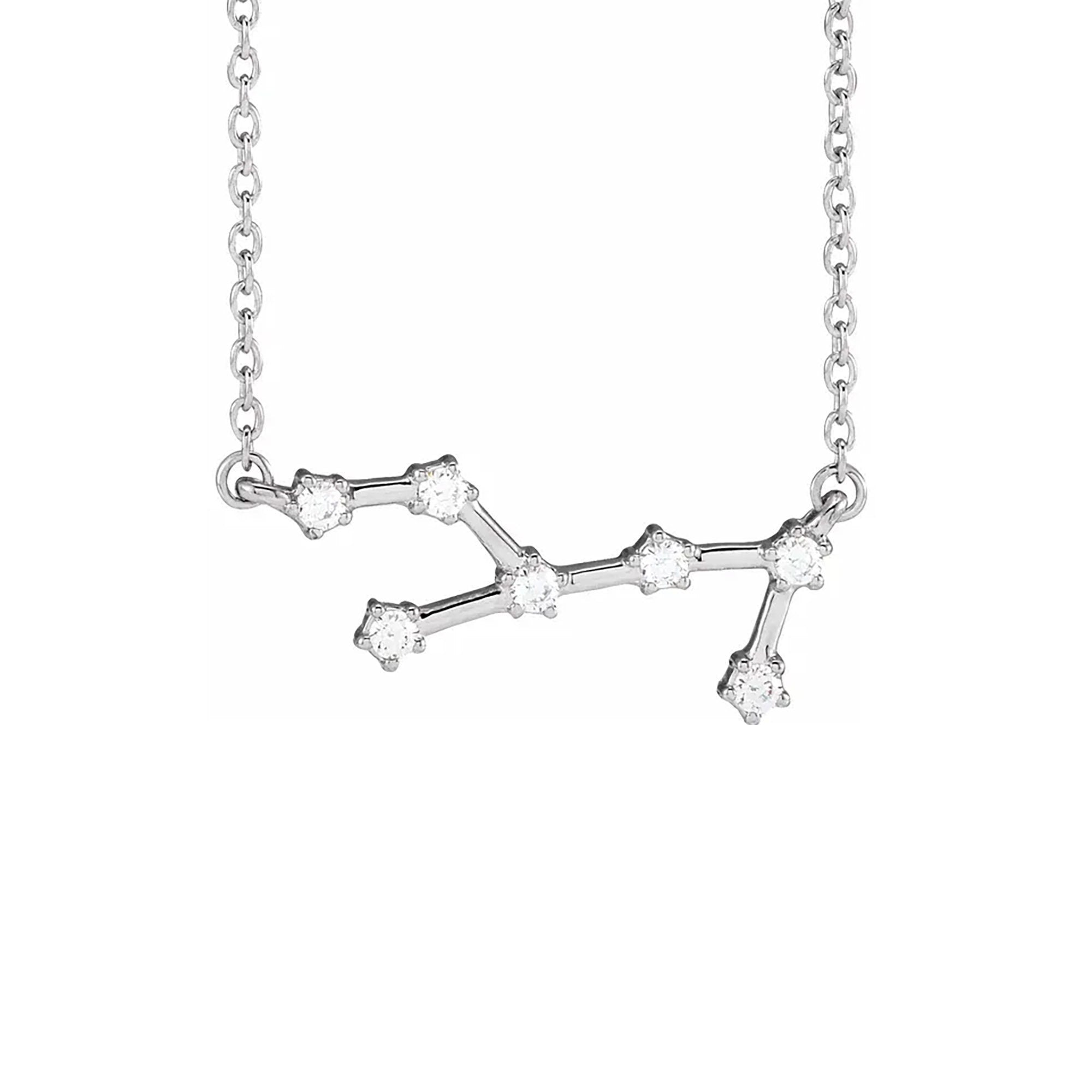 Virgo Prong-Set Constellation Necklace