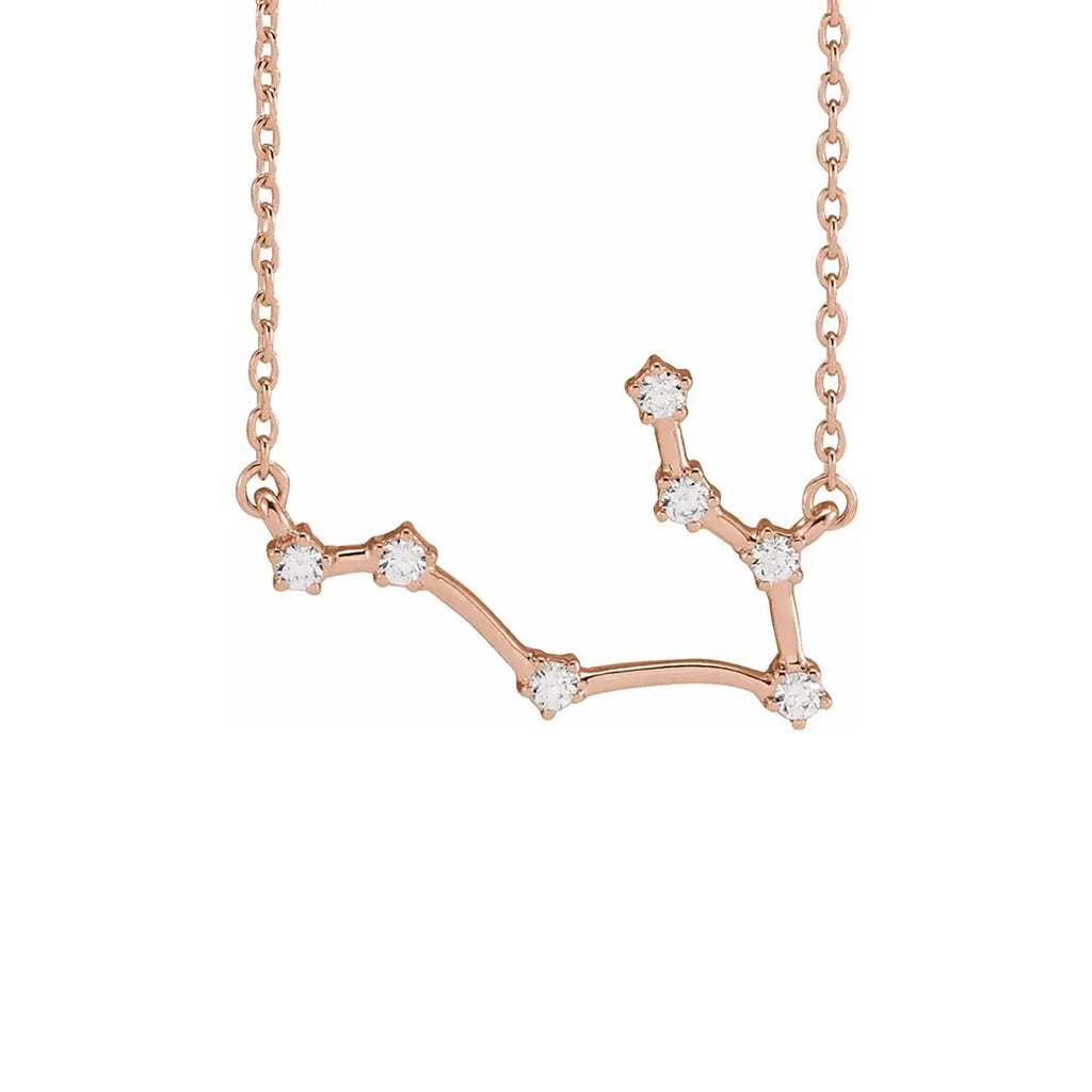 Gemini Prong-Set Constellation Necklace