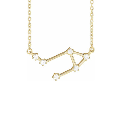 Libra Prong-Set Constellation Necklace