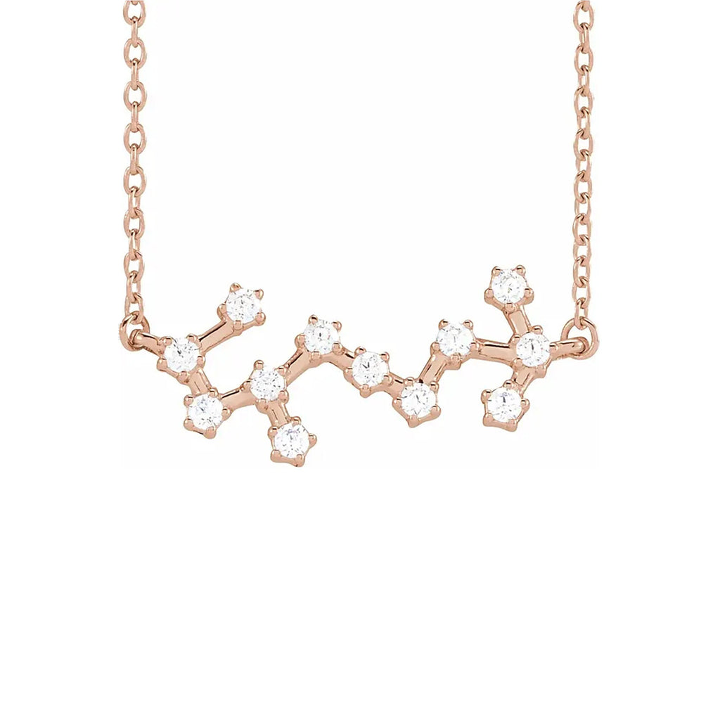 Scorpio Prong-Set Constellation Necklace