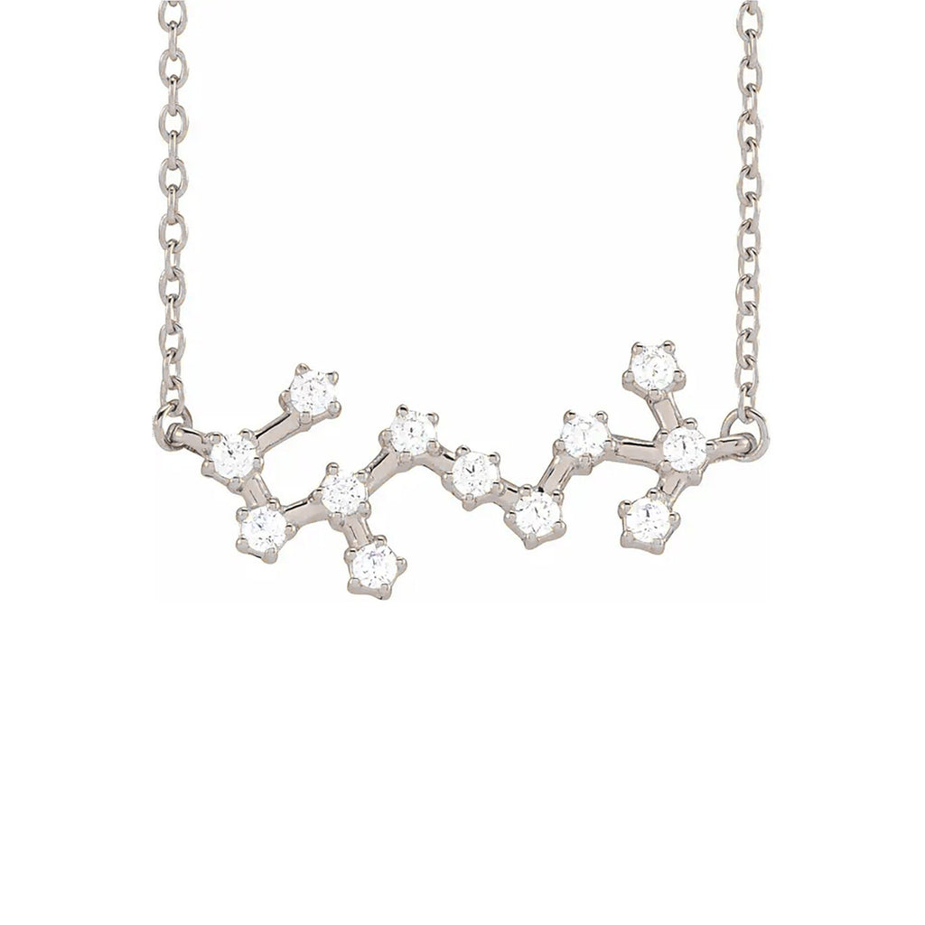 Scorpio Prong-Set Constellation Necklace