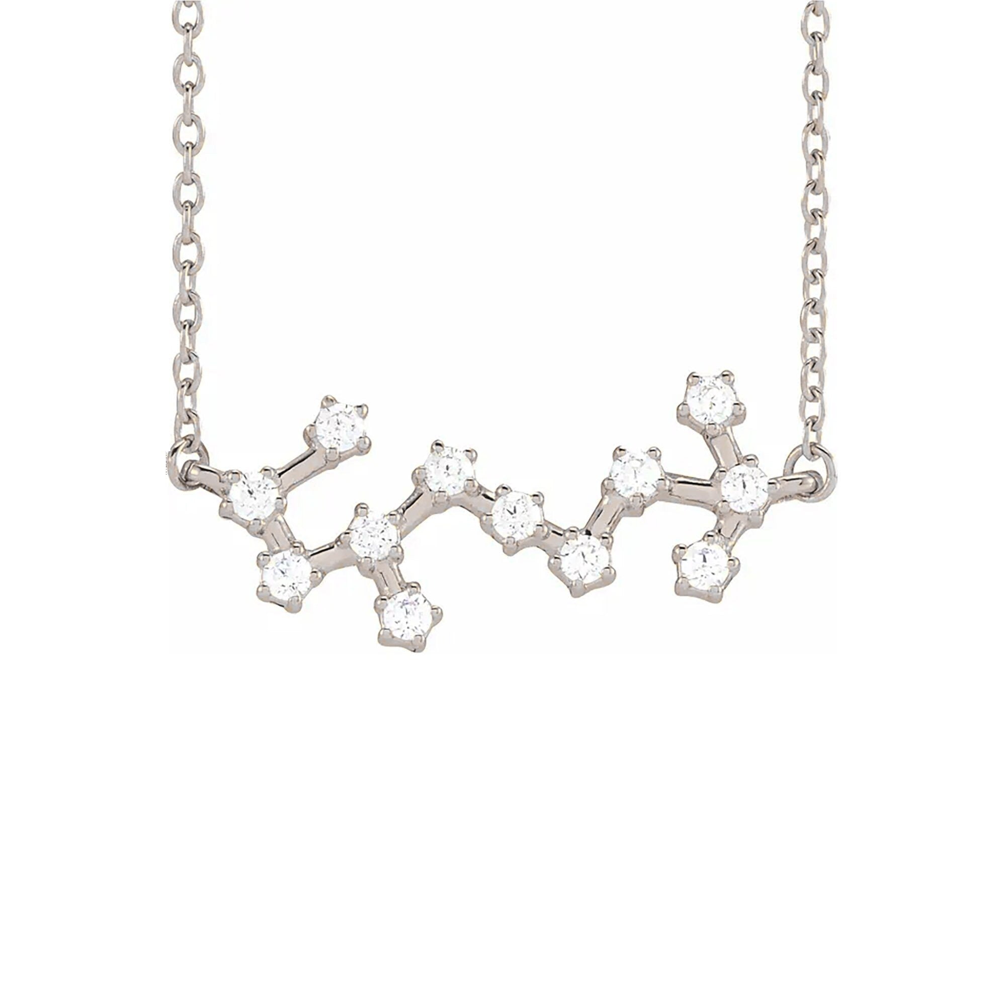 Scorpio Prong-Set Constellation Necklace