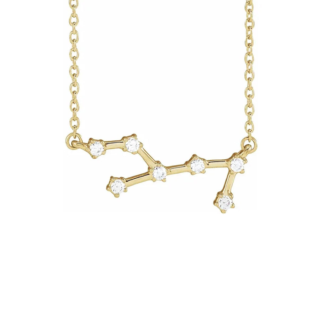 Virgo Prong-Set Constellation Necklace