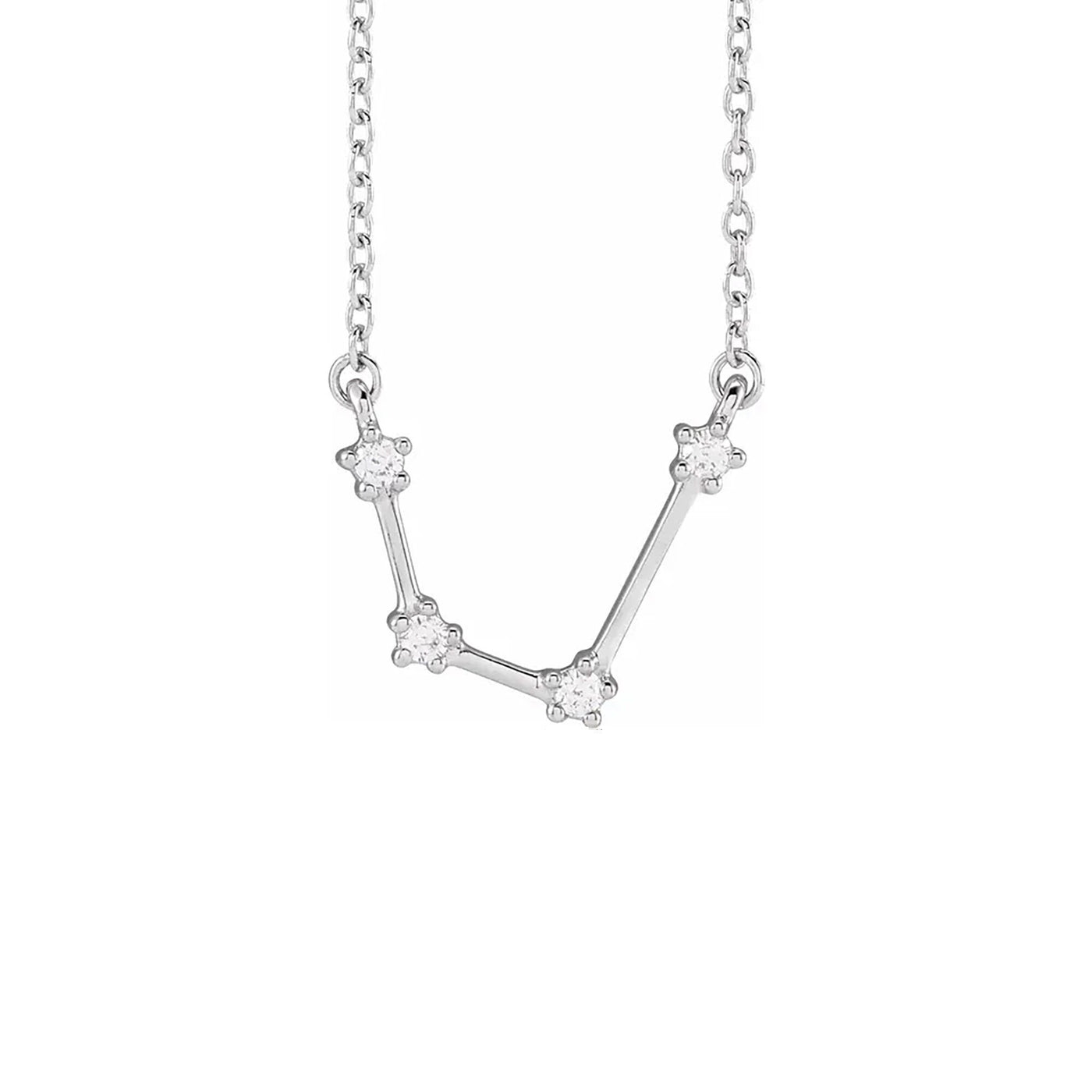 Aquarius Prong-Set Constellation Necklace