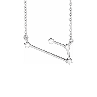 Aries Prong-Set Constellation Necklace