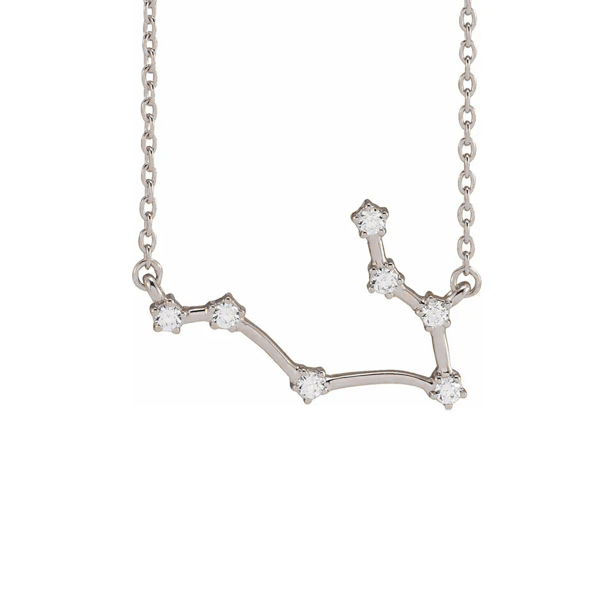 Gemini Prong-Set Constellation Necklace
