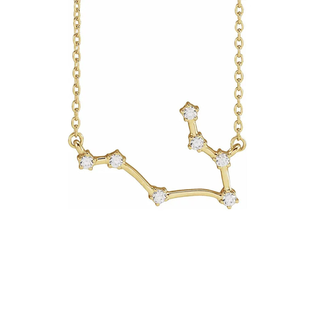 Gemini Prong-Set Constellation Necklace