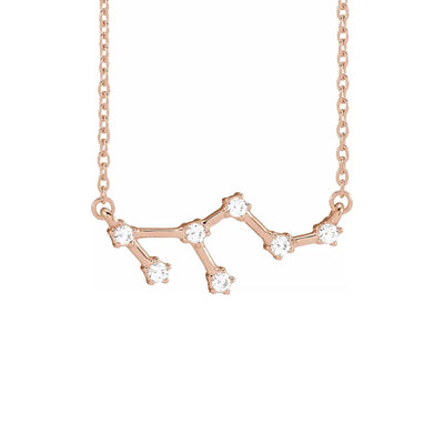 Leo Prong-Set Constellation Necklace