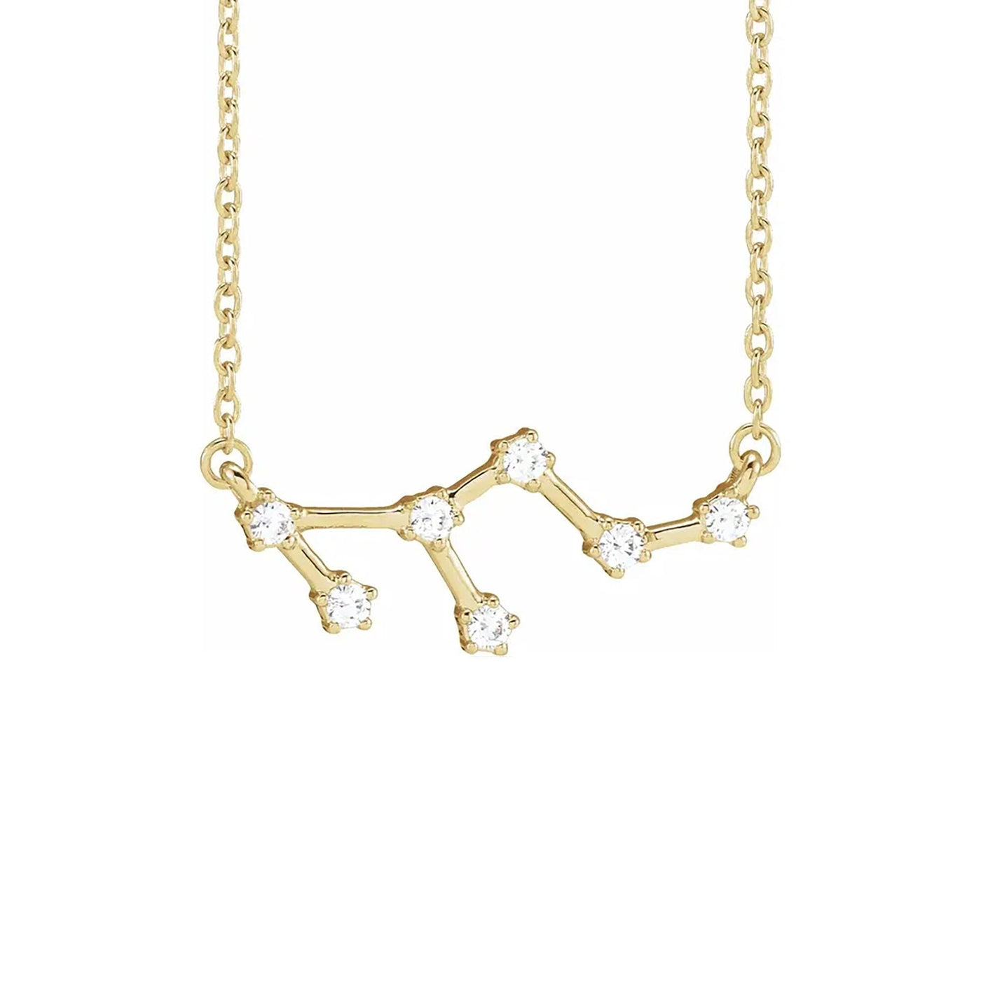 Leo Prong-Set Constellation Necklace