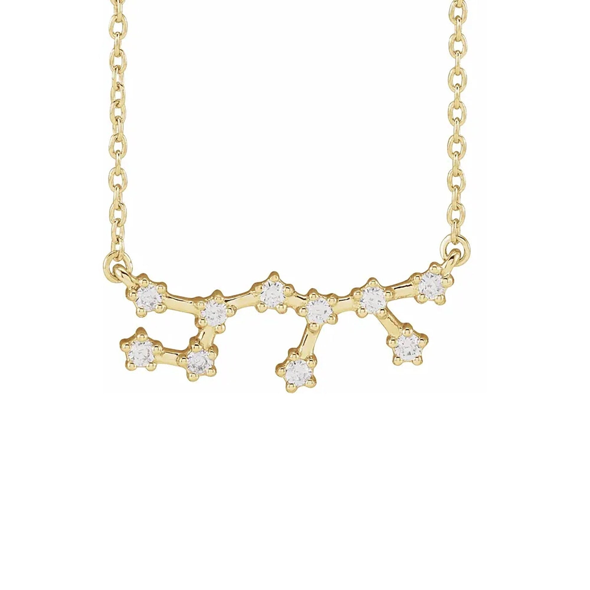 Sagittarius Prong-Set Constellation Necklace