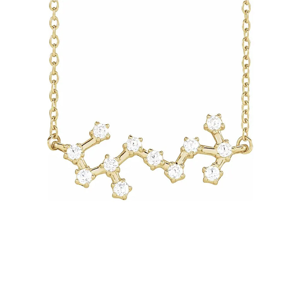 Scorpio Prong-Set Constellation Necklace