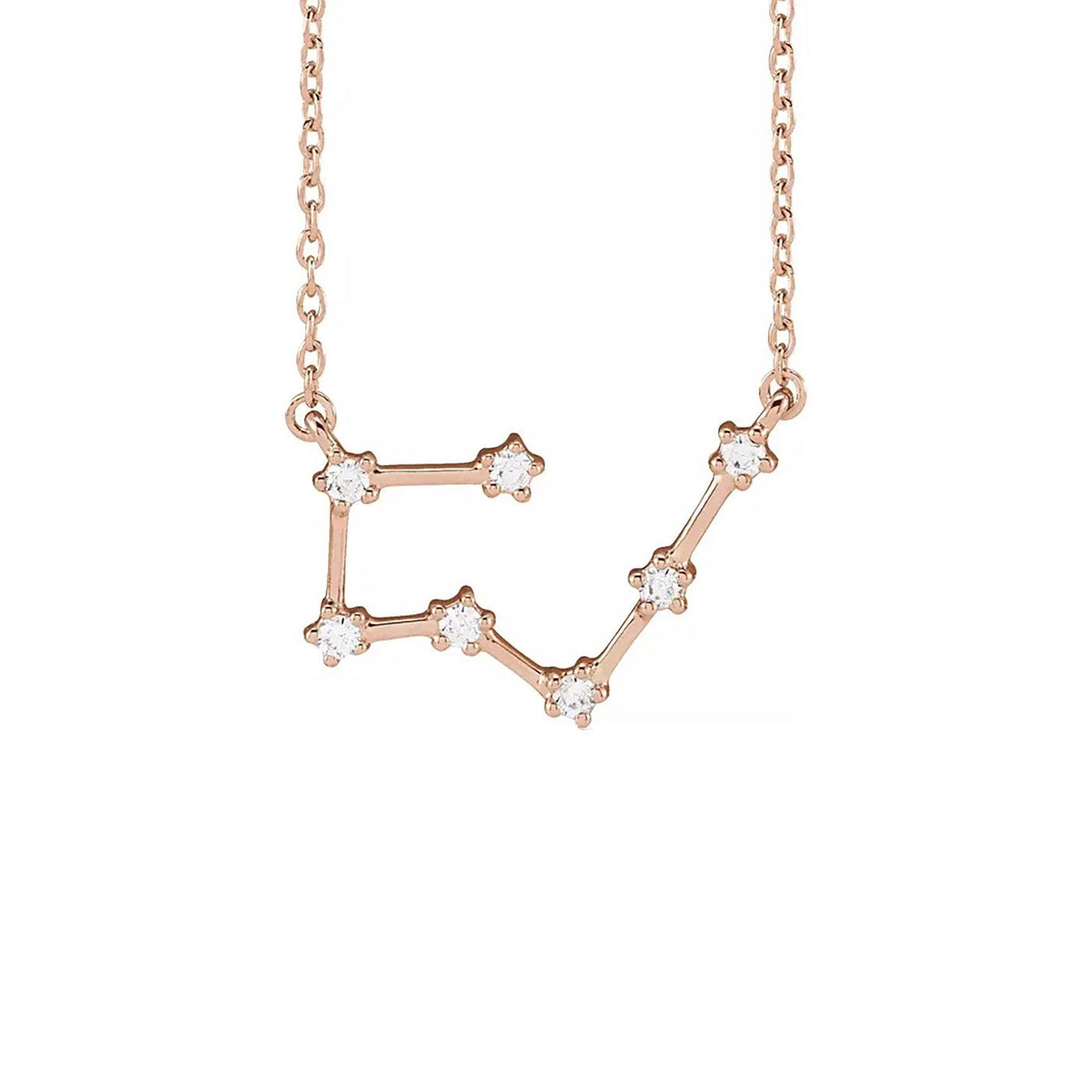 Taurus Prong-Set Constellation Necklace