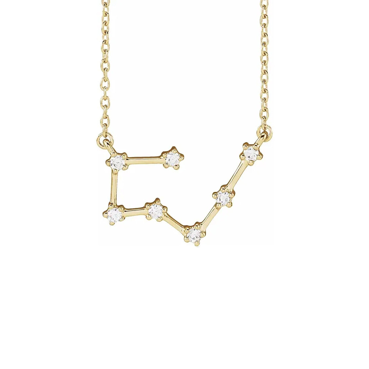 Taurus Prong-Set Constellation Necklace