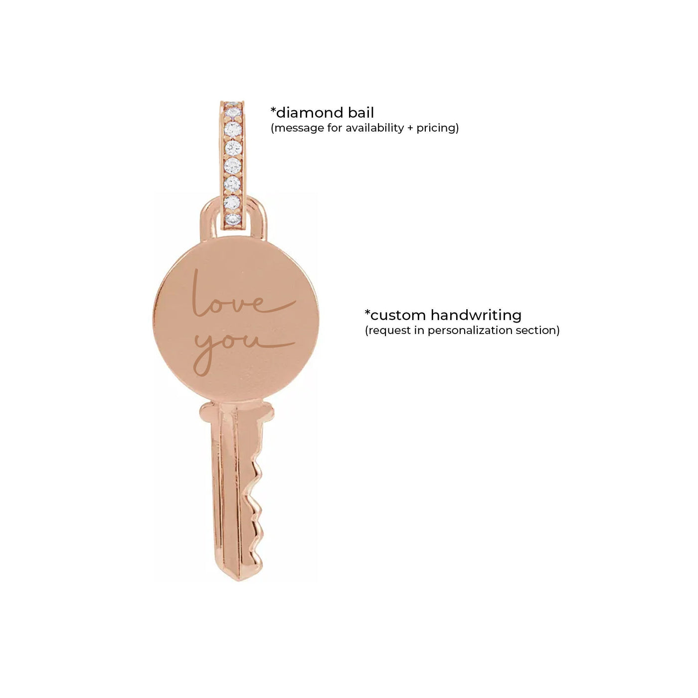 Engravable Key Pendant (Complimentary Engraving)