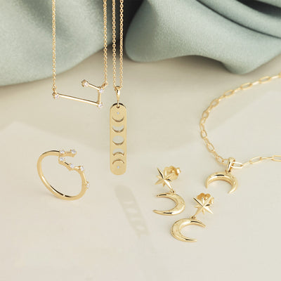 Aries Prong-Set Constellation Necklace