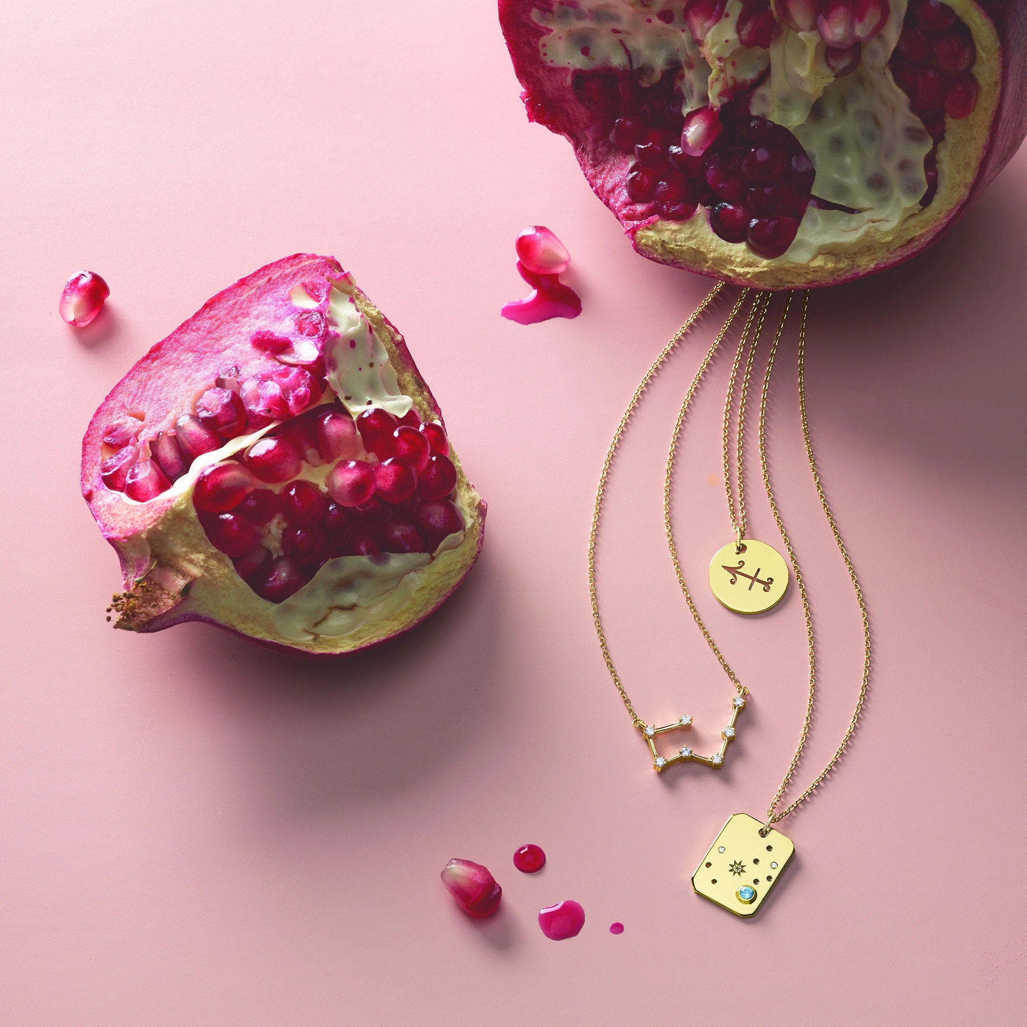 Taurus Prong-Set Constellation Necklace