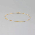 Satellite Chain Anklet/Bracelet in 14K Solid Gold