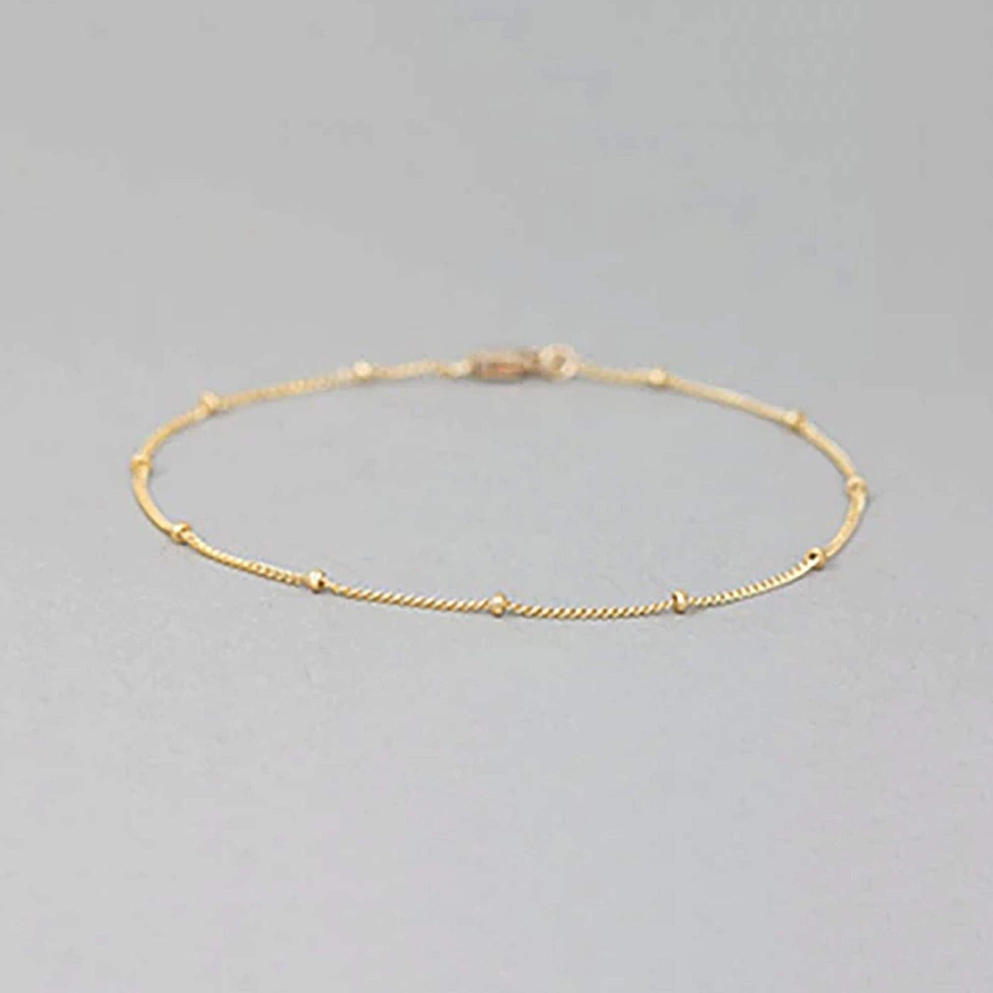 Satellite Chain Anklet/Bracelet in 14K Solid Gold