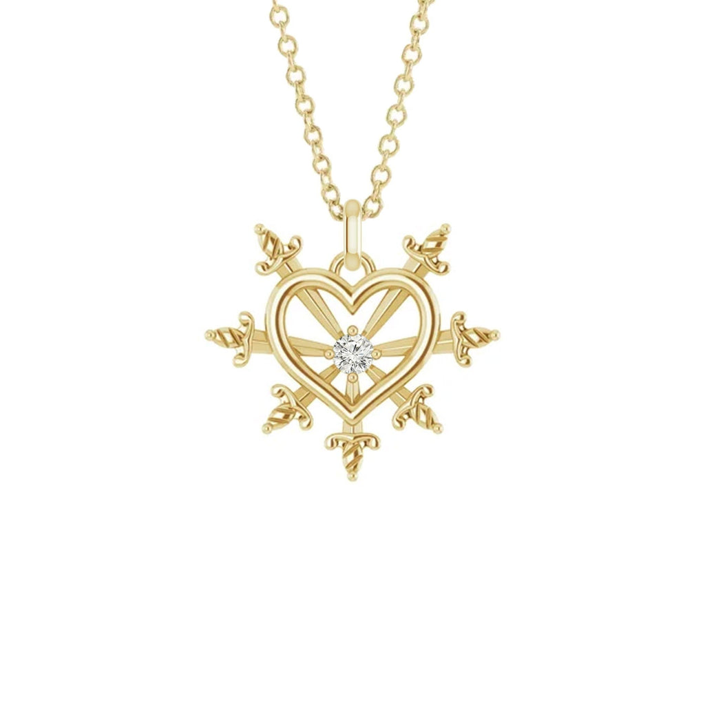 Our Lady of Sorrows Heart Dangle with Birthstone