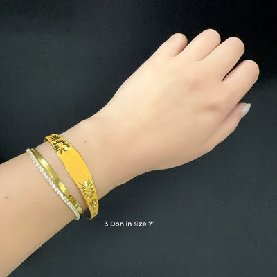 24K Gold Customized Korean 1st Birthday (돌) Bracelet (1돈, 2돈)