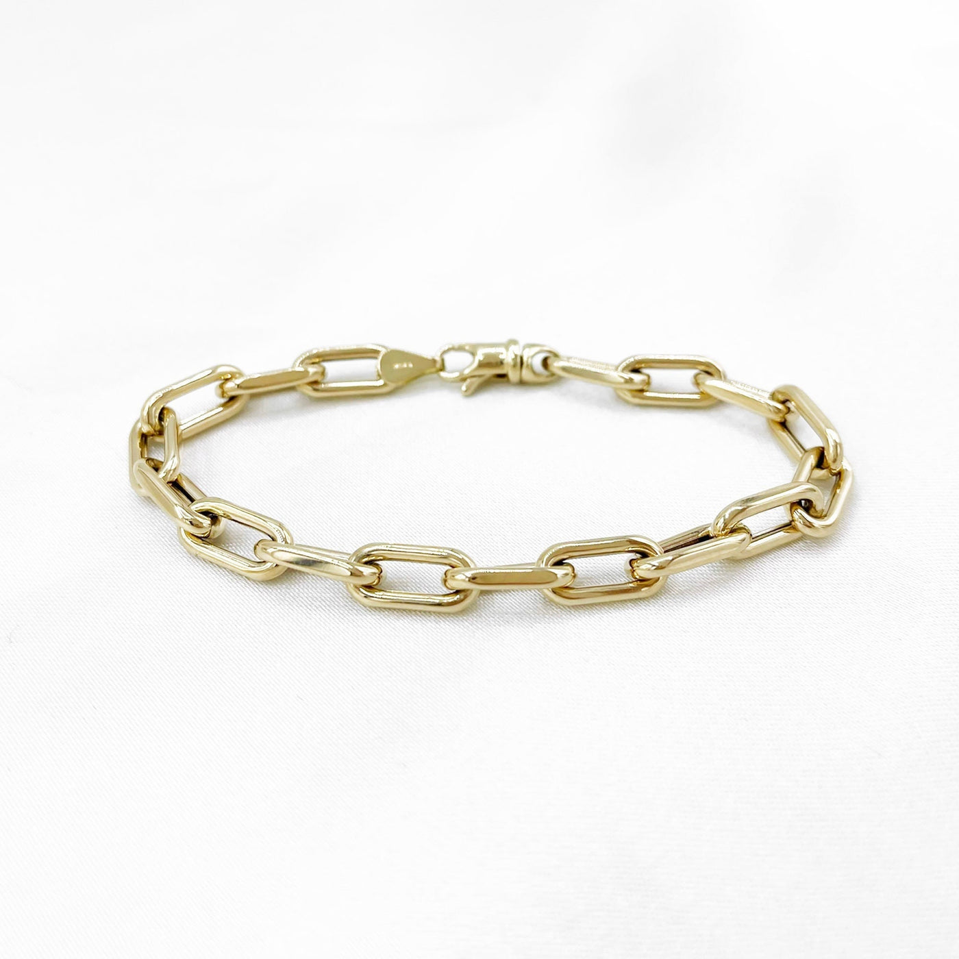 LINKAGE II • Medium Open Link Chain Bracelet • Solid Links