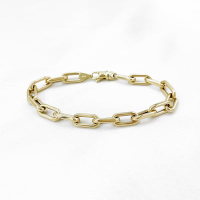 LINKAGE II • Medium Open Link Chain Bracelet • Solid Links