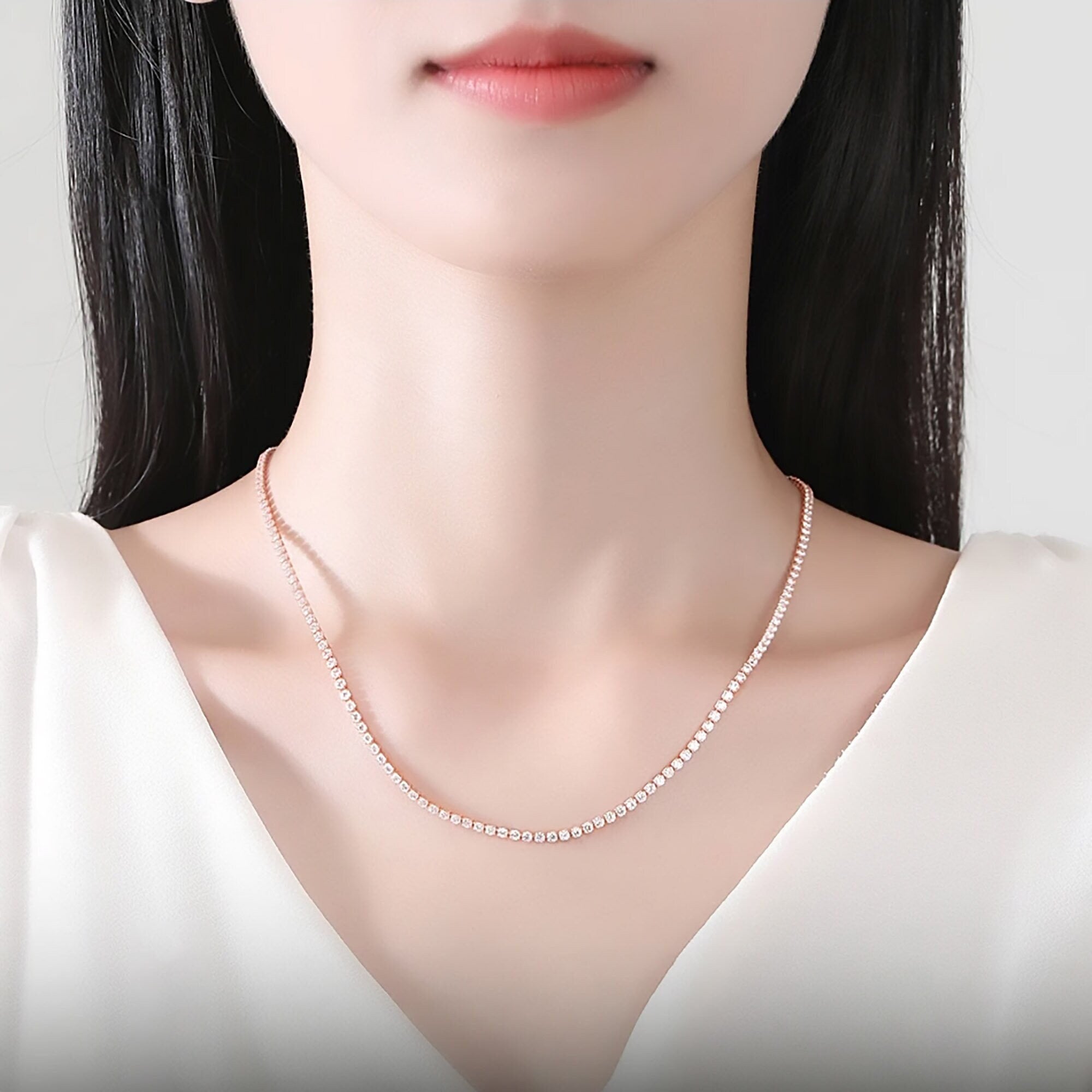 2mm Tennis Necklace