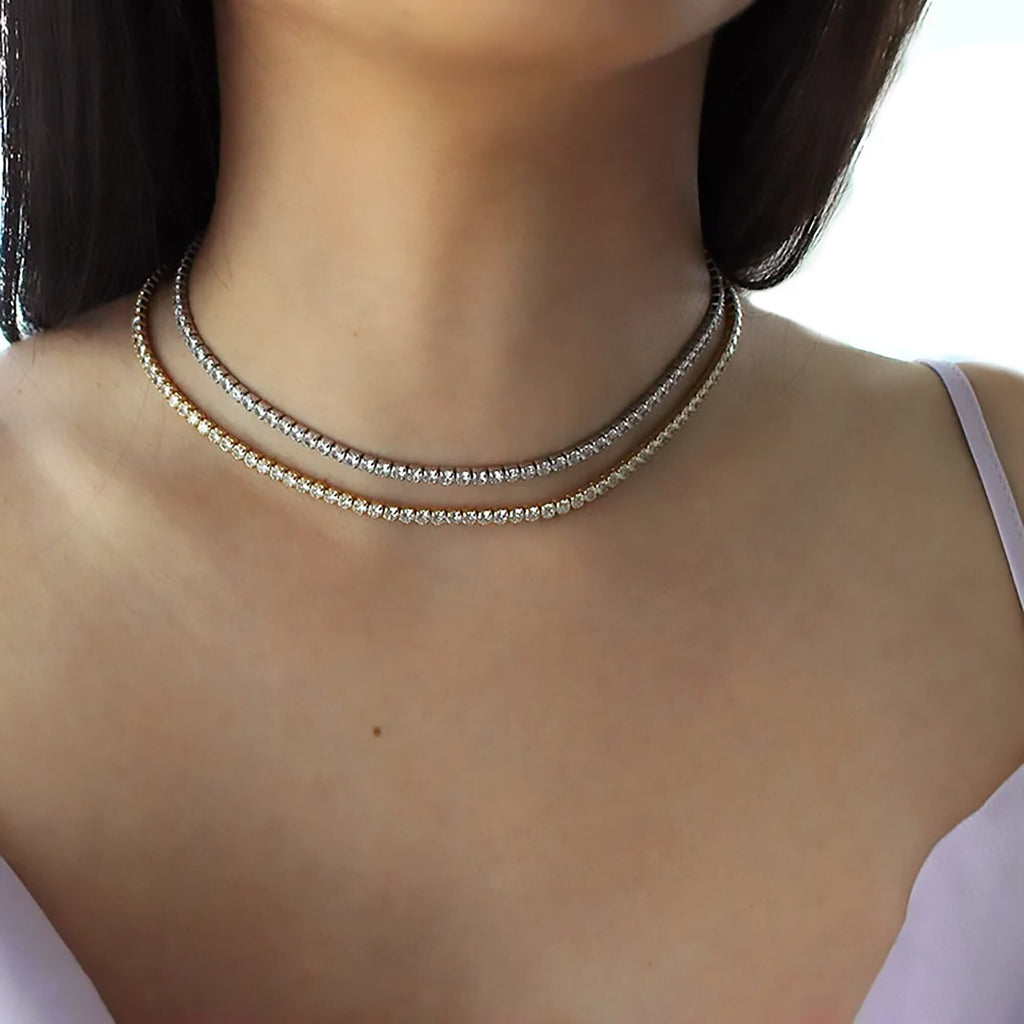 3mm Tennis Necklace
