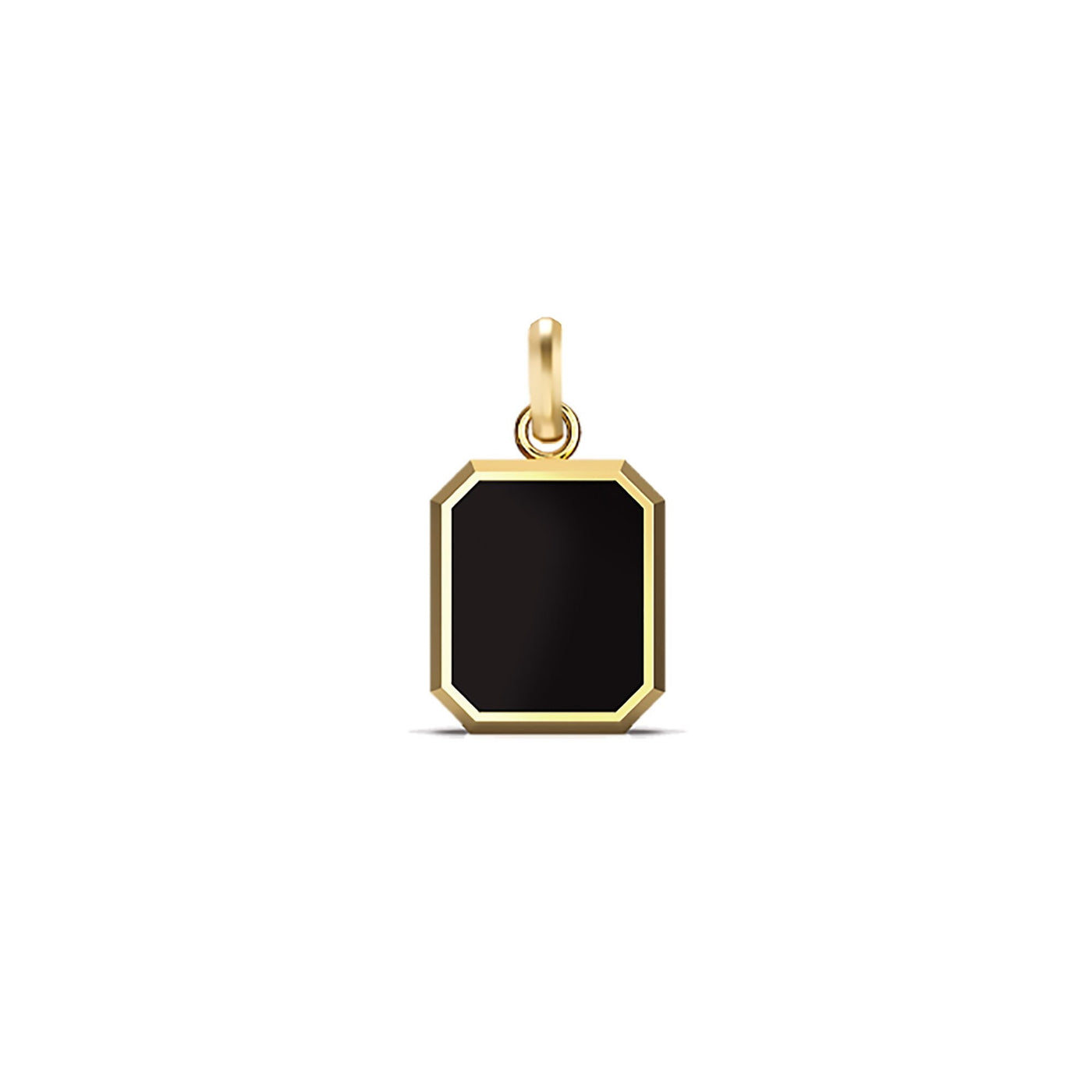 OCT x NOIR • Emerald-Cut Black Onyx Amulet/Talisman (Large) • Symbolic Jewelry