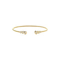 Diamond Bead Cuff Bangle