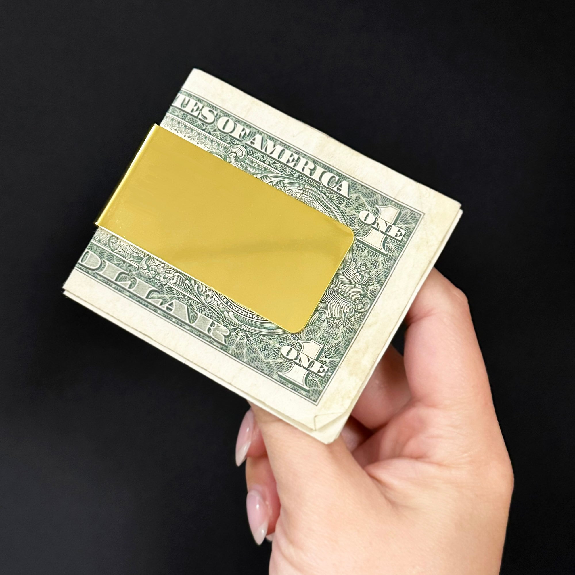 Wide Plain Engravable Money Clip (Complimentary Engraving)