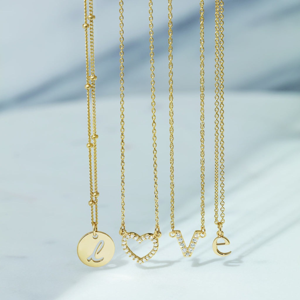 Satellite Chain Necklace in 14K Solid Gold