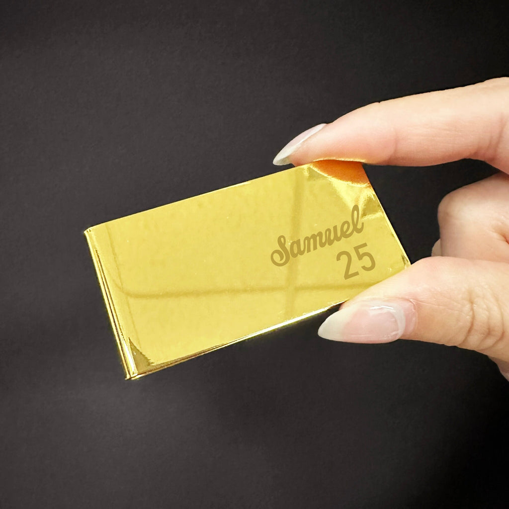 Wide Plain Engravable Money Clip (Complimentary Engraving)