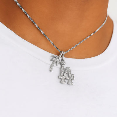 Medium LA & Palm Tree Necklace