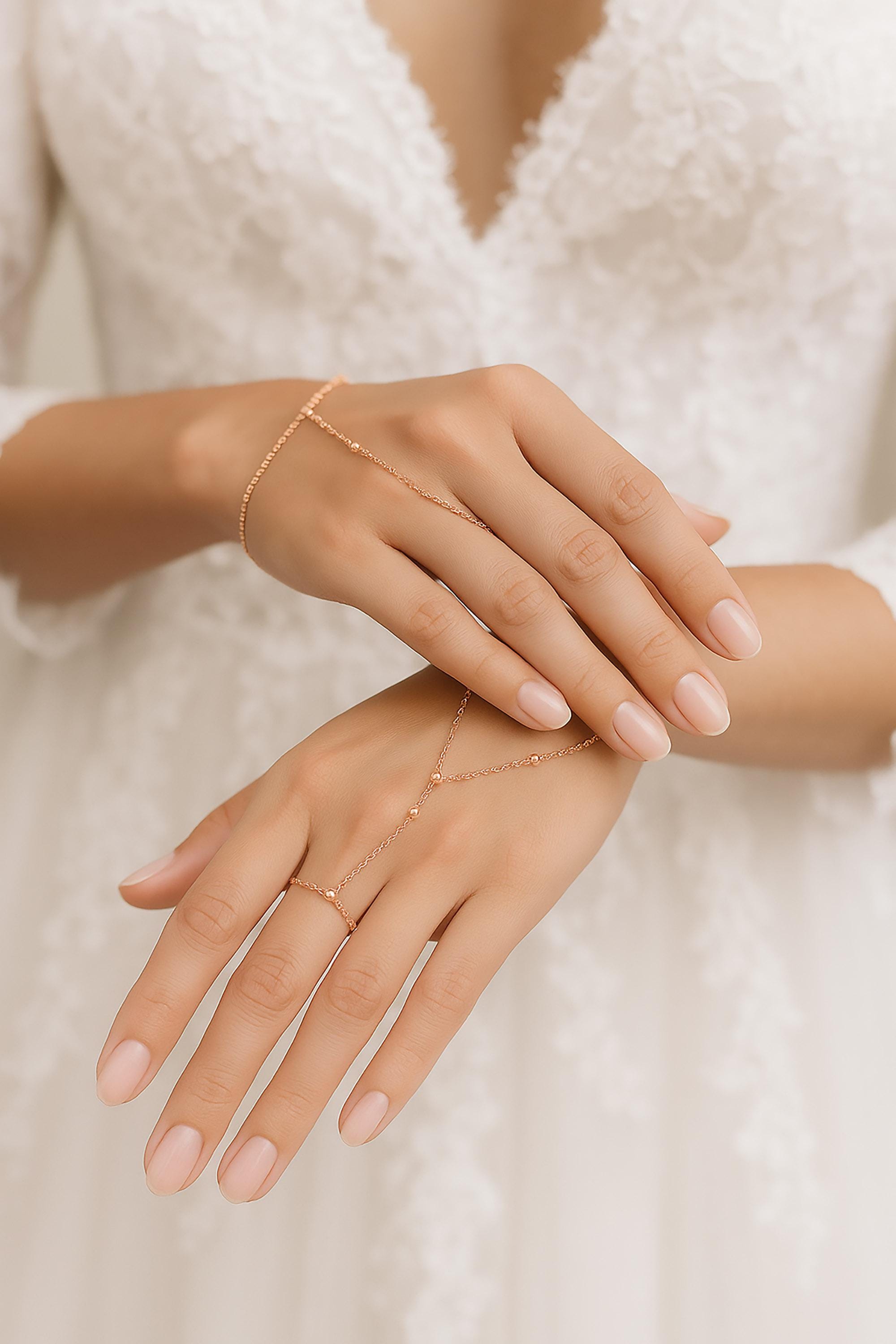 Satellite Hand Chain Bracelet
