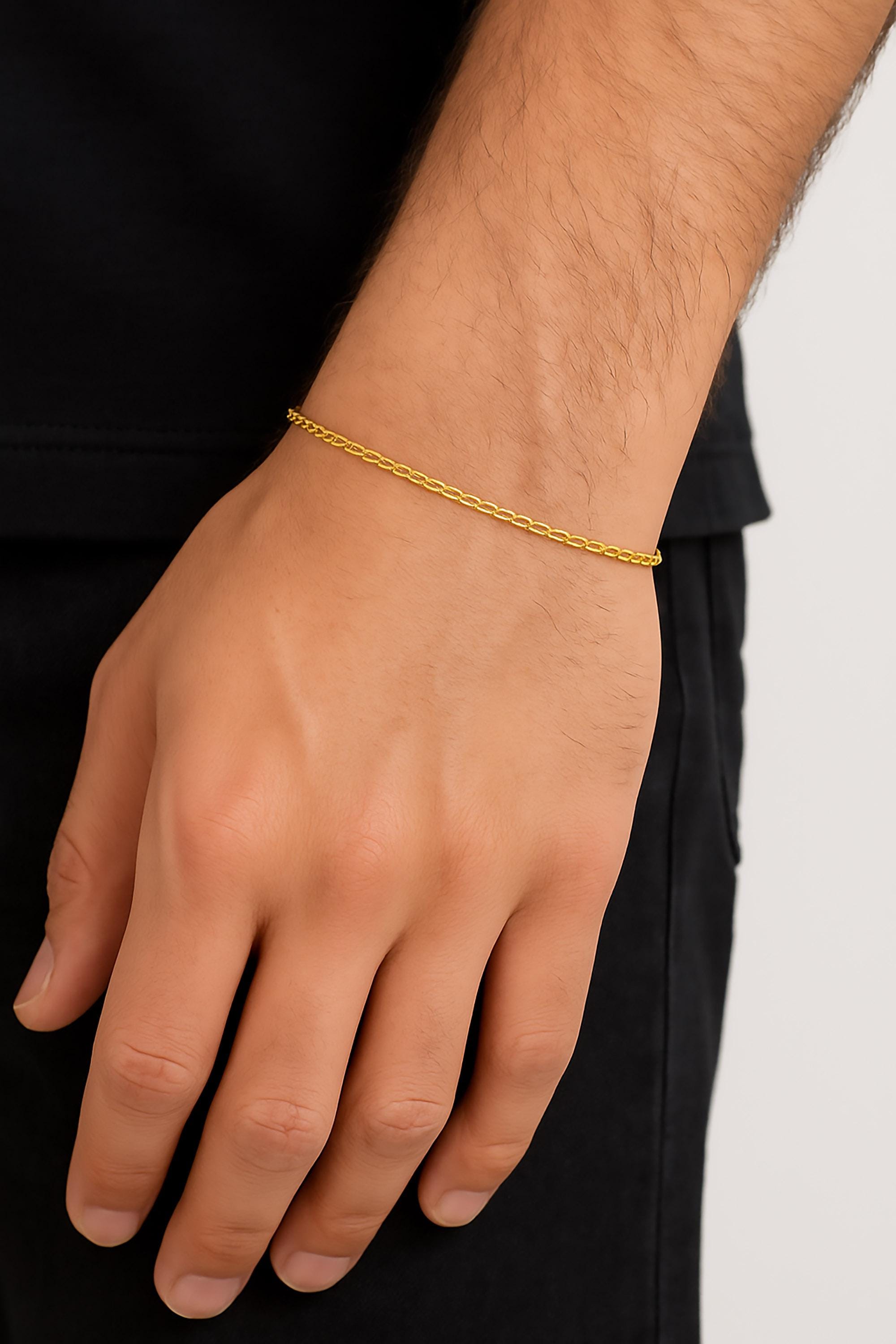 1.4mm ⟡ Solid Gold Paperclip Chain Bracelet, Anklet, Choker or Necklace