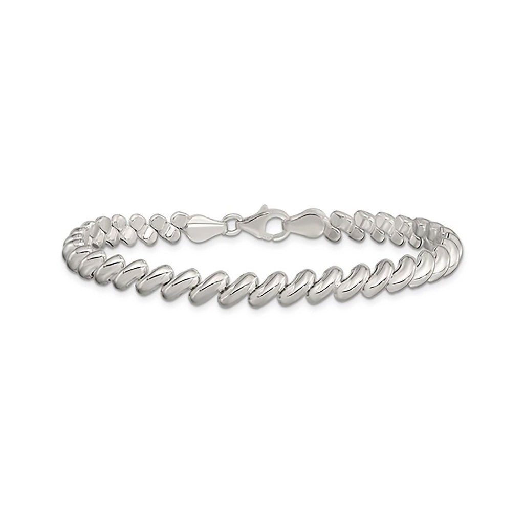 6mm SCRUNCHIE Bracelet ⟡ Elegant 6mm San Marco Scrunchie Chain Bracelet - Twisted Gold Jewelry for Women