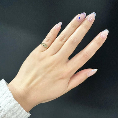 Lily of The Valley ⟡ Birth Flower East West Oval Signet Ring