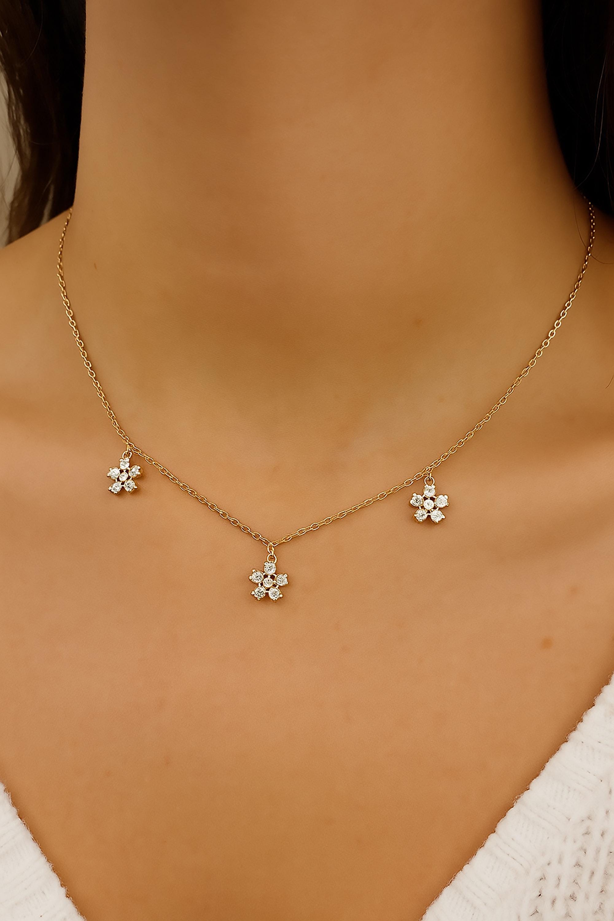 Sweet Daisies Full Bloom Choker/Necklace ⟡ Delicate Daisy Choker Necklace: Floral Spring Jewelry for Women, Boho Chic Accessory