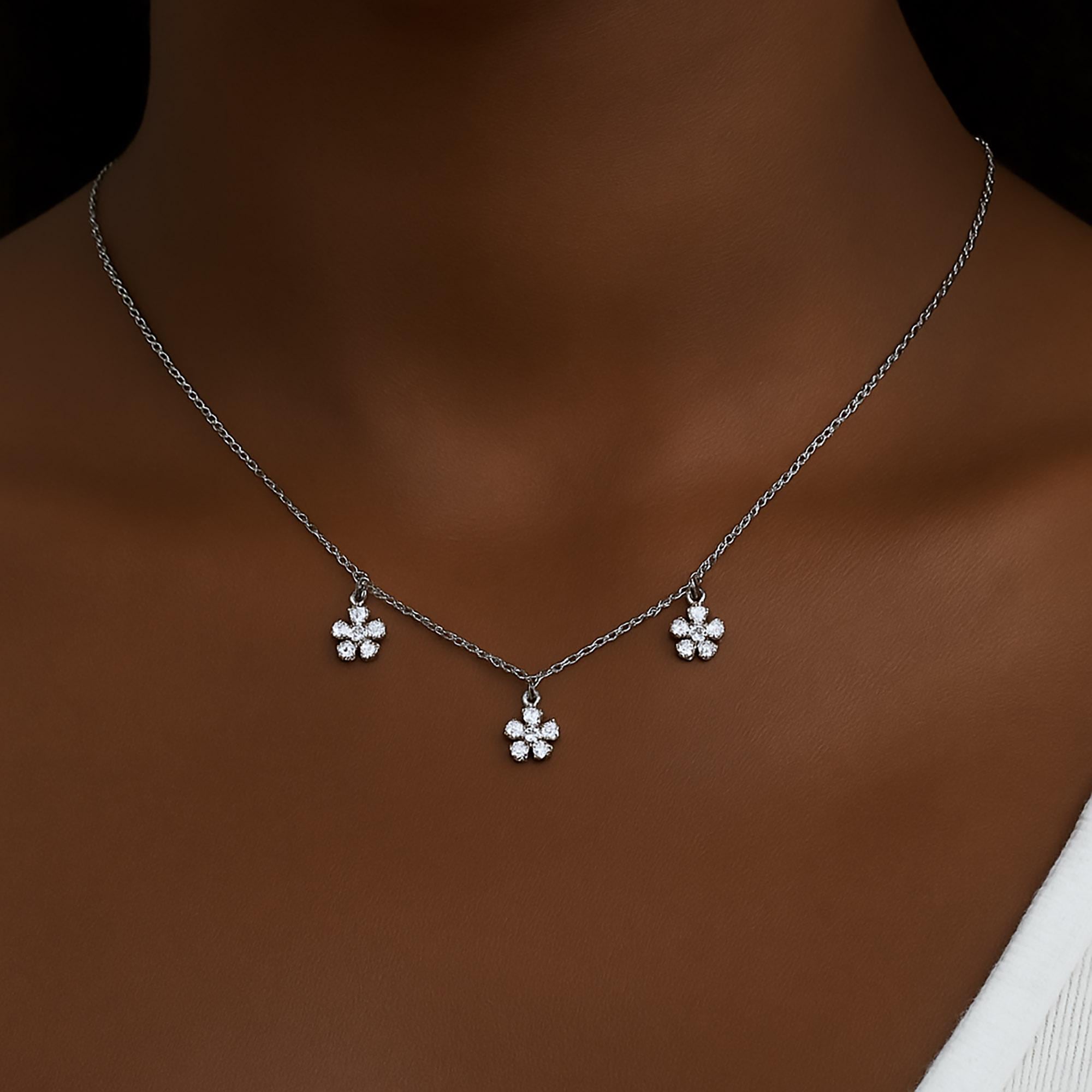 Sweet Daisies Full Bloom Choker/Necklace ⟡ Delicate Daisy Choker Necklace: Floral Spring Jewelry for Women, Boho Chic Accessory