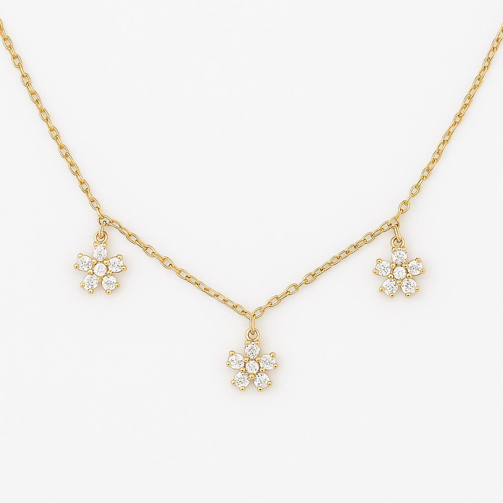 Sweet Daisies Full Bloom Choker/Necklace ⟡ Delicate Daisy Choker Necklace: Floral Spring Jewelry for Women, Boho Chic Accessory