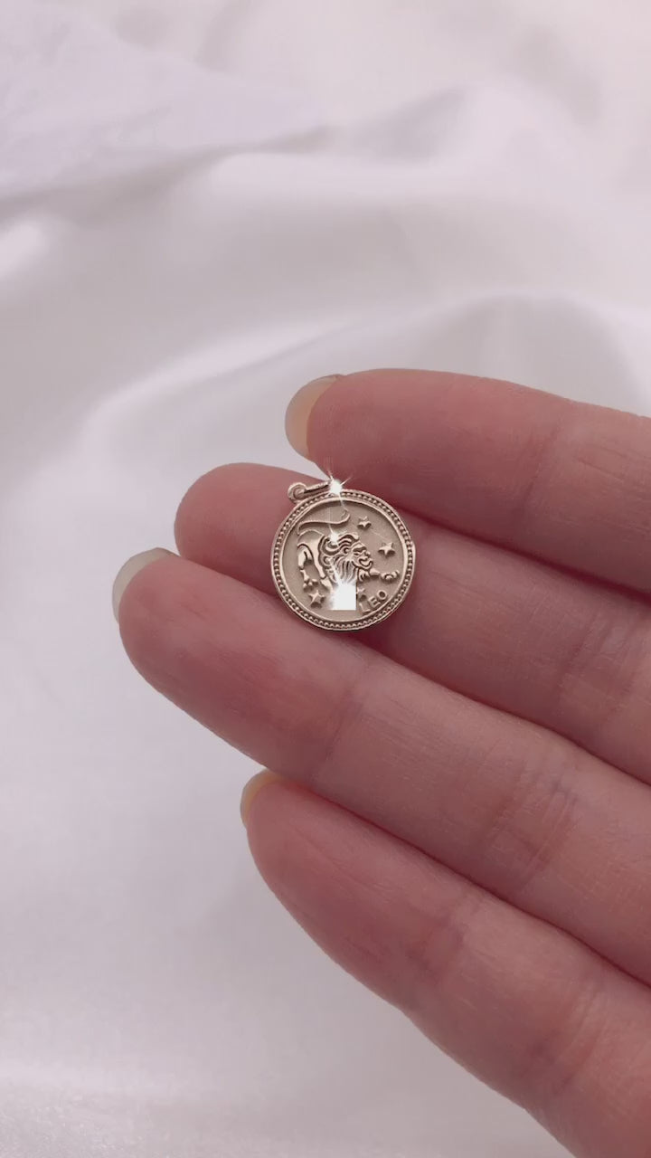 ASTRO ♦ Leo Zodiac Coin Pendant