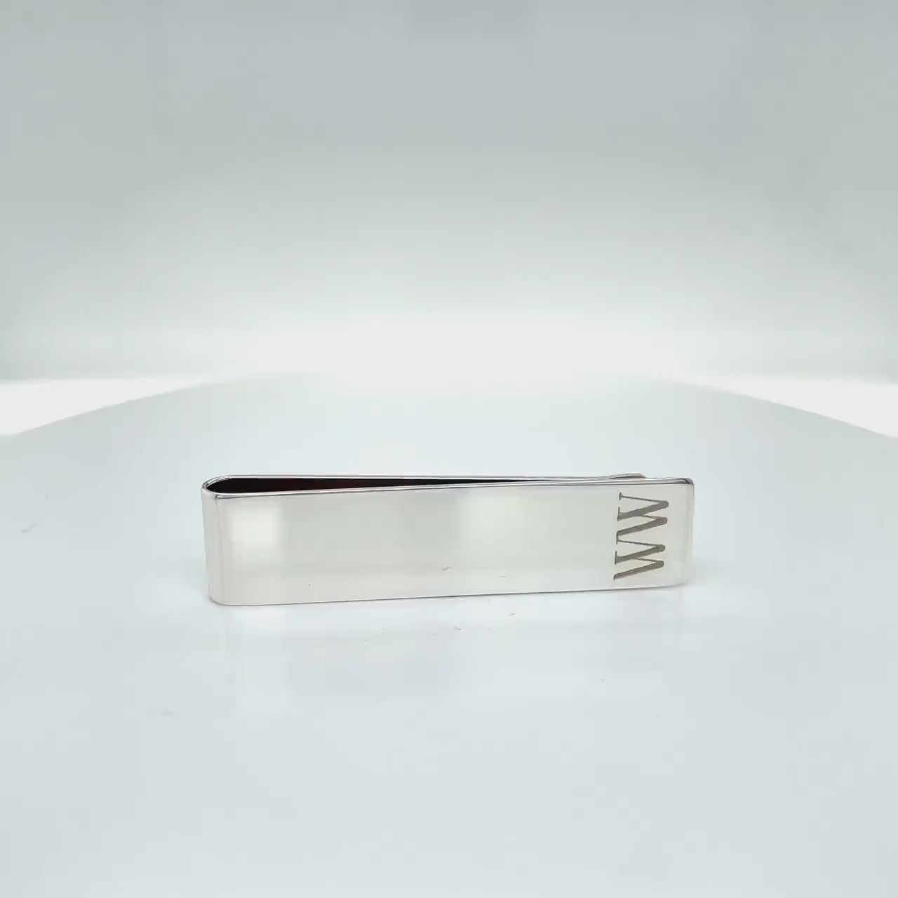 Long Sterling Silver Engravable Money Clip (Complimentary Engraving)