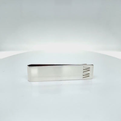 Long Sterling Silver Engravable Money Clip (Complimentary Engraving)