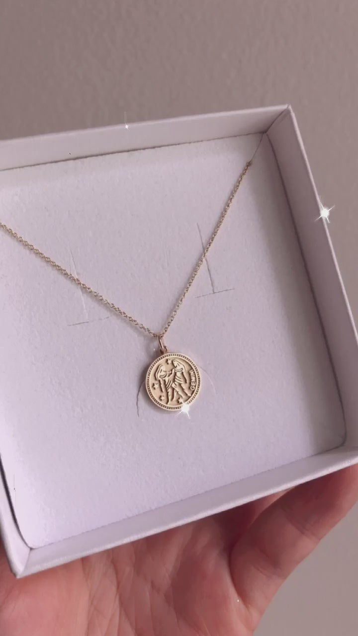 ASTRO ♦ Gemini Zodiac Coin Pendant