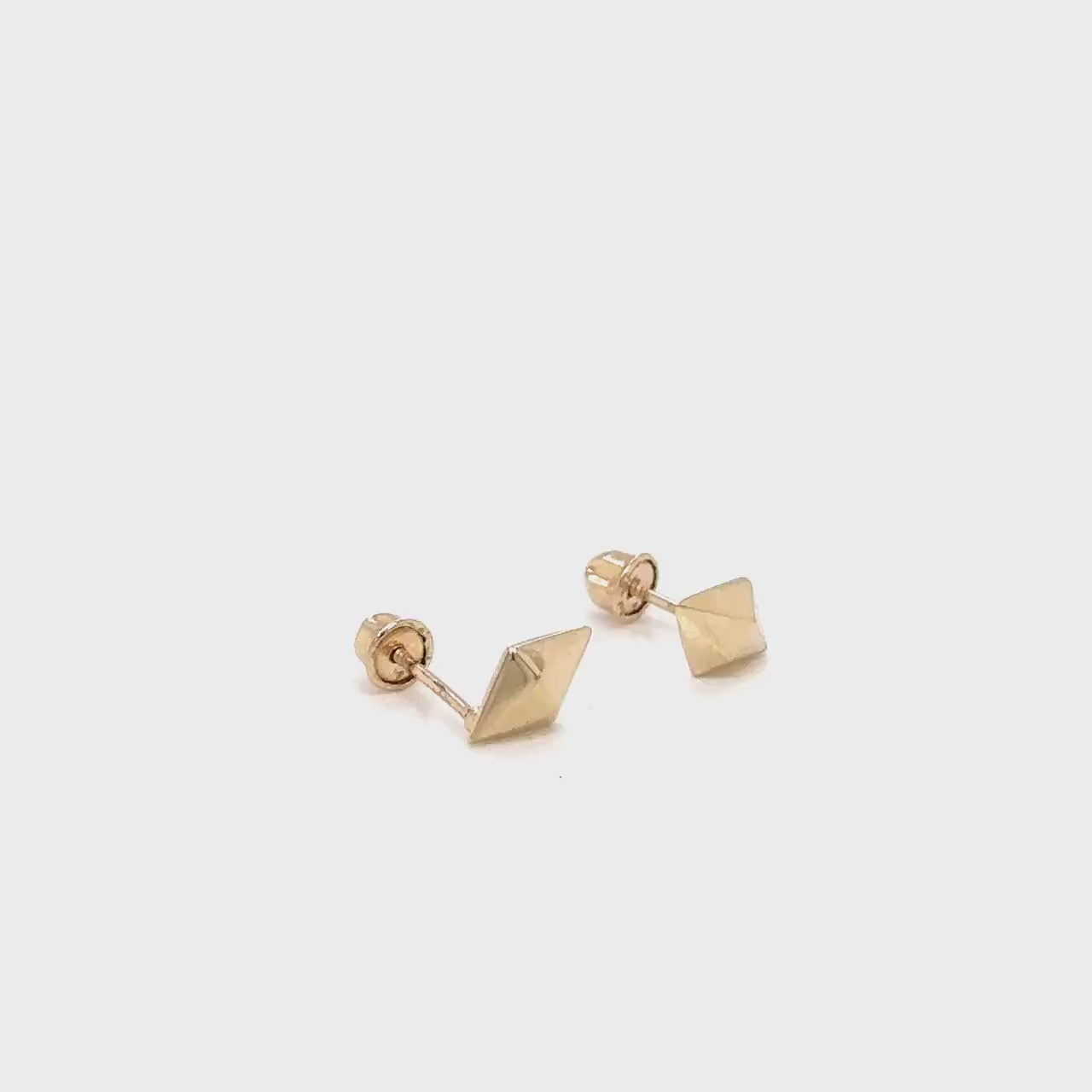 Hexagonal Stud Earrings (pair)