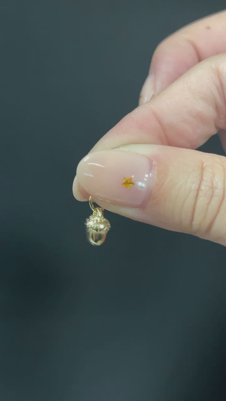 Tiny Acorn Charm
