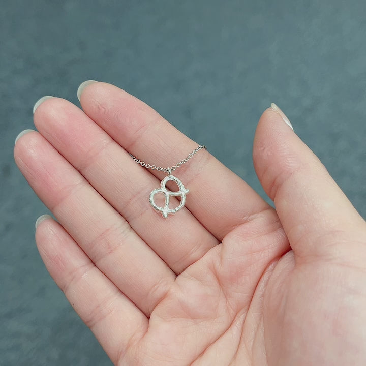 Pretzel Charm Necklace