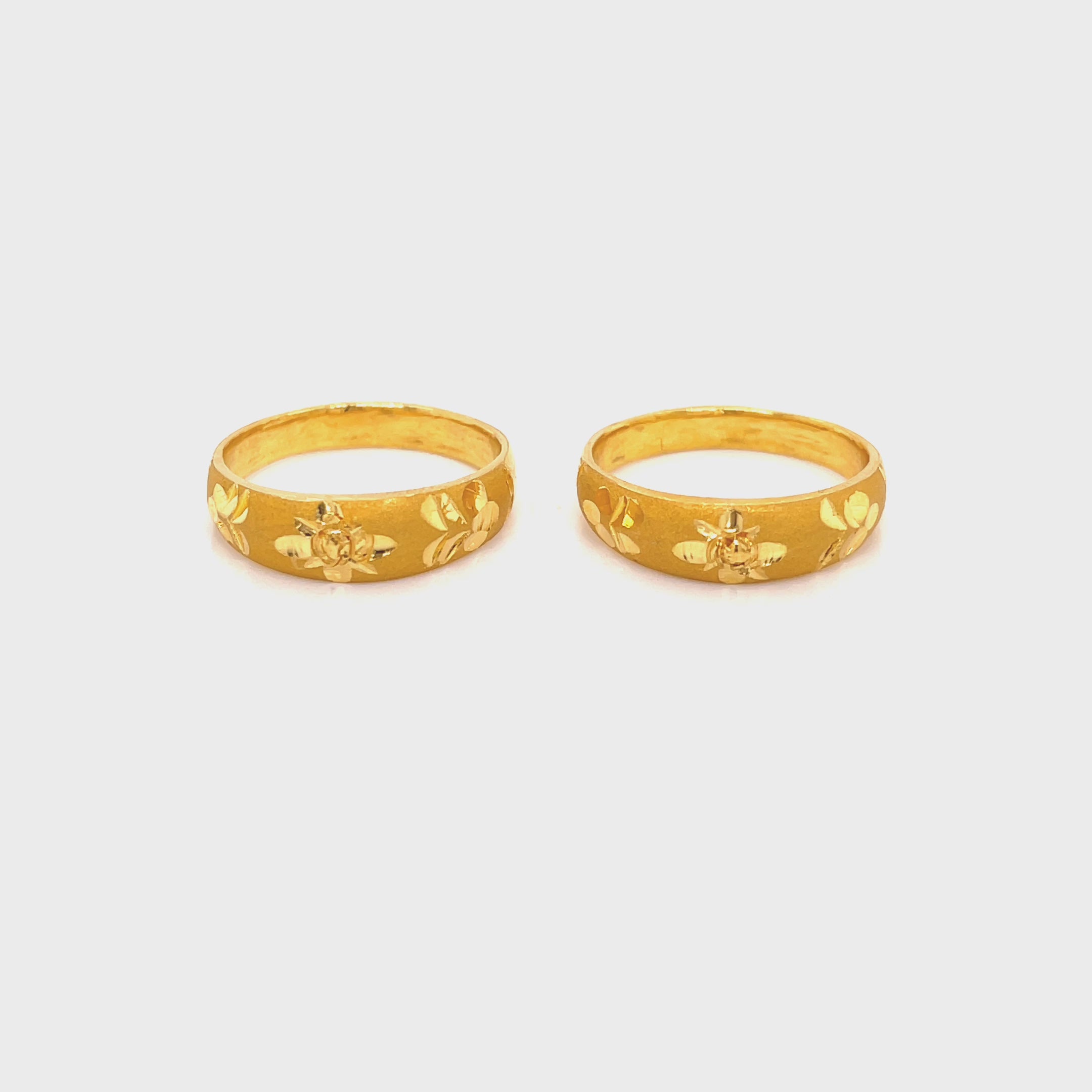 24K Gold Pair Rings (쌍가락지)