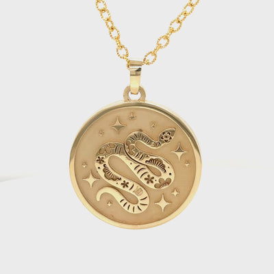 Year of The Snake (蛇) Lunar Zodiac Coin Pendant